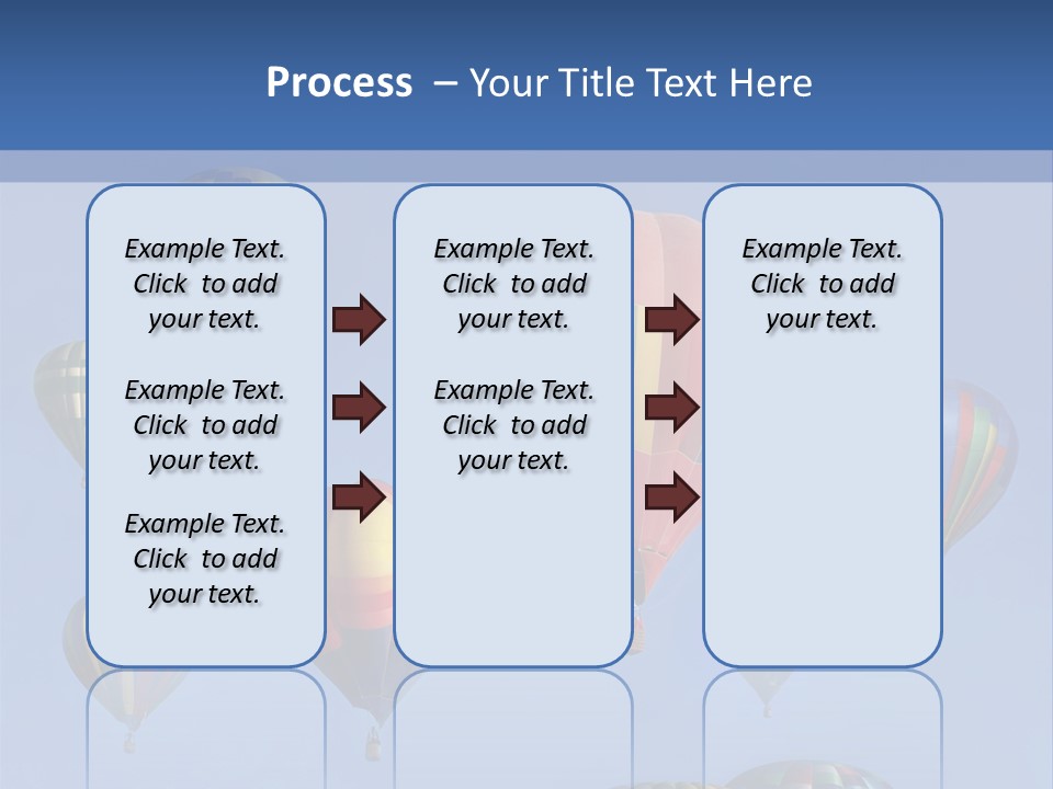 Ascend Hot Air Balloons Heat PowerPoint Template