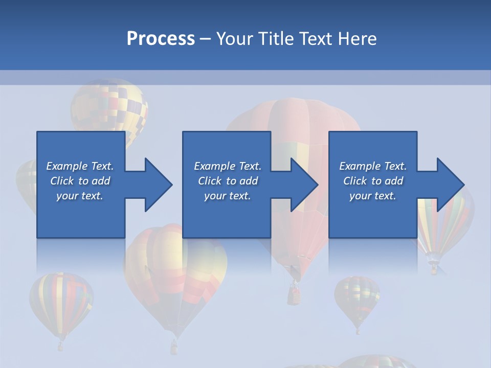 Ascend Hot Air Balloons Heat PowerPoint Template