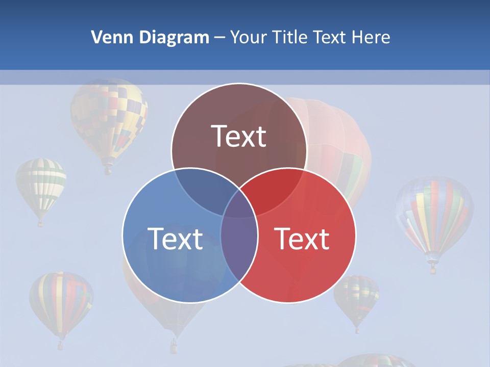 Ascend Hot Air Balloons Heat PowerPoint Template