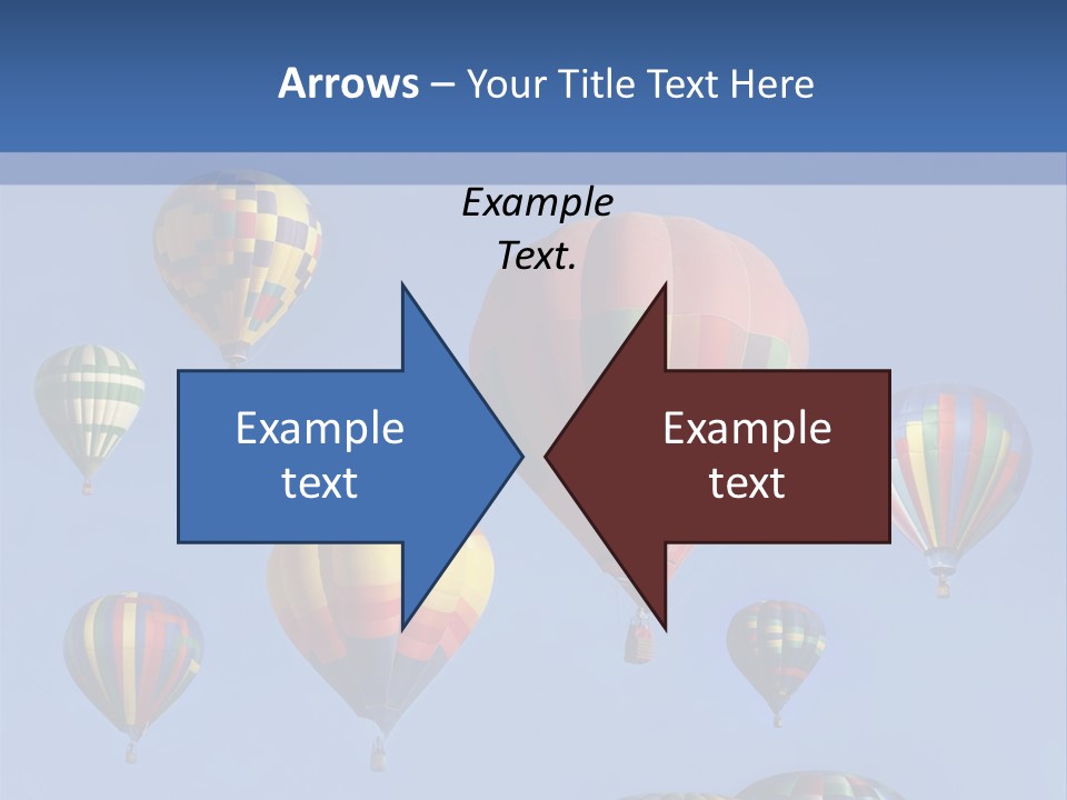 Ascend Hot Air Balloons Heat PowerPoint Template