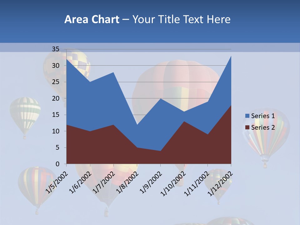 Ascend Hot Air Balloons Heat PowerPoint Template