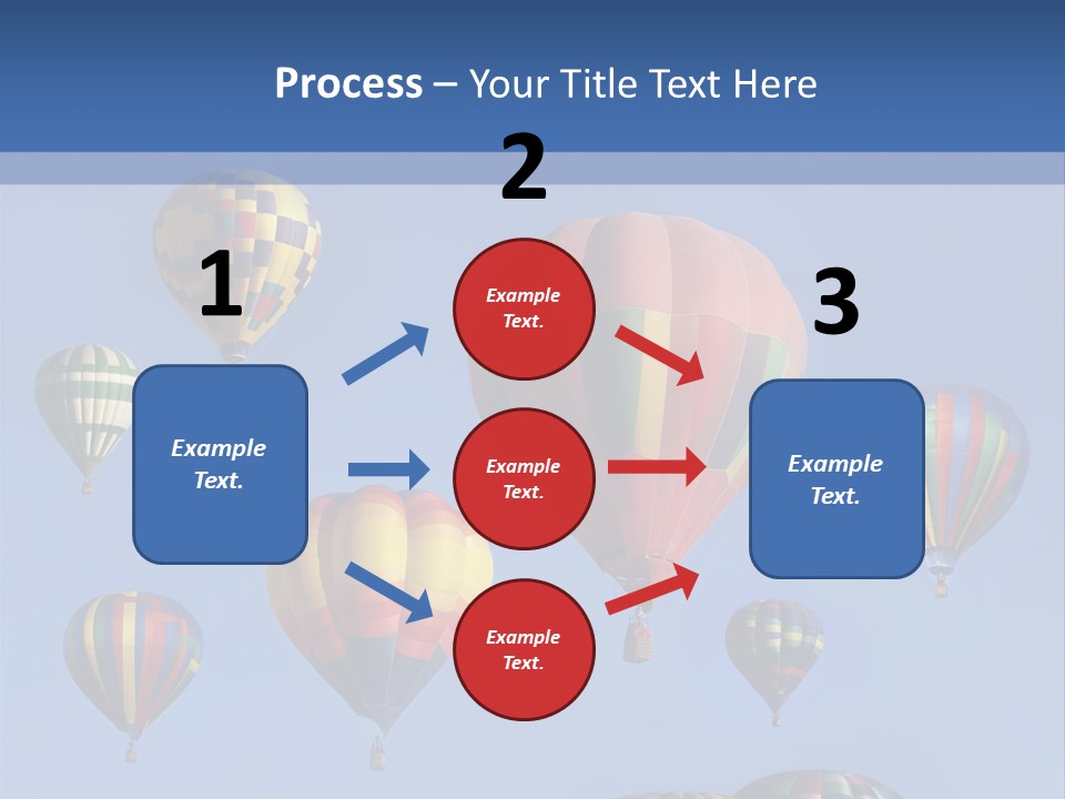 Ascend Hot Air Balloons Heat PowerPoint Template