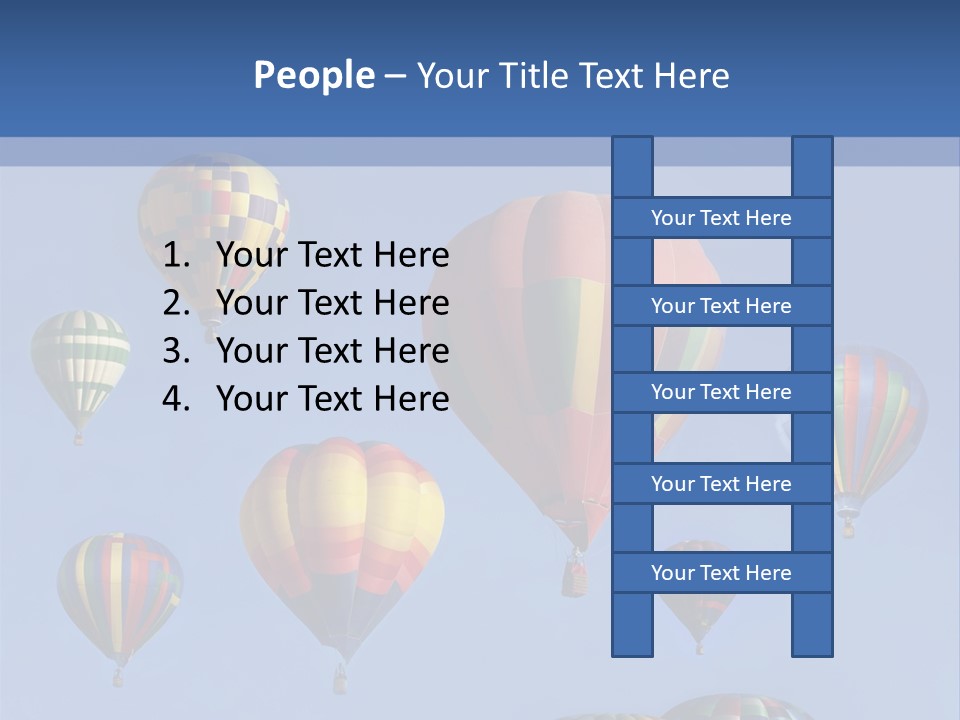 Ascend Hot Air Balloons Heat PowerPoint Template
