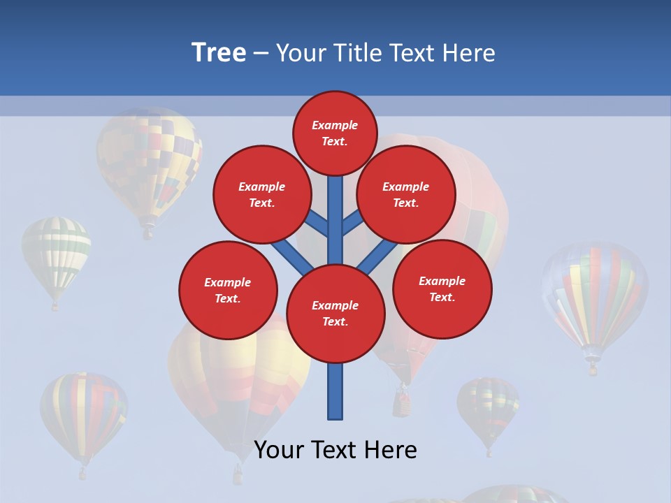 Ascend Hot Air Balloons Heat PowerPoint Template