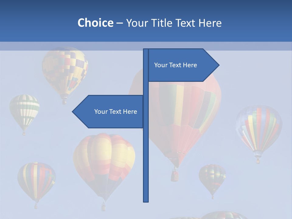 Ascend Hot Air Balloons Heat PowerPoint Template