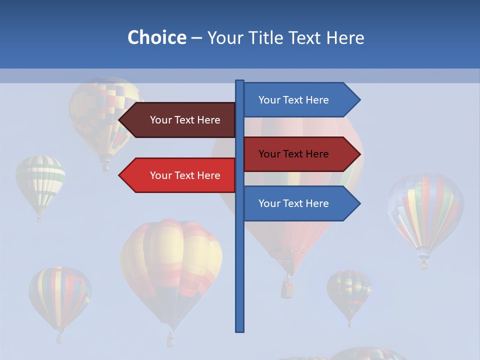 Ascend Hot Air Balloons Heat PowerPoint Template