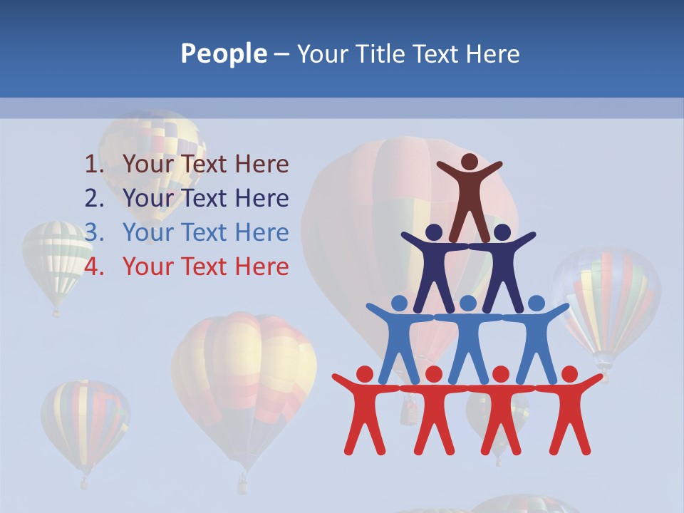 Ascend Hot Air Balloons Heat PowerPoint Template