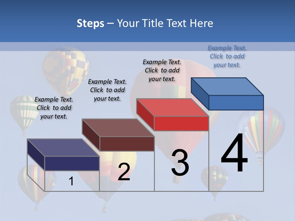 Ascend Hot Air Balloons Heat PowerPoint Template