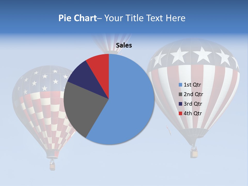 Hot Air Balloon American Flag PowerPoint Template