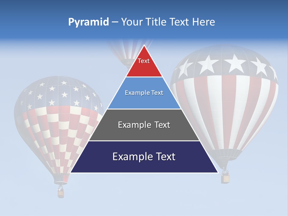 Hot Air Balloon American Flag PowerPoint Template