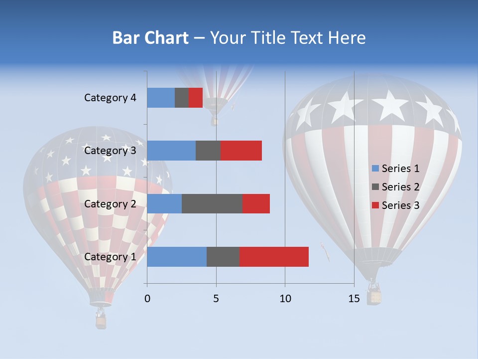 Hot Air Balloon American Flag PowerPoint Template