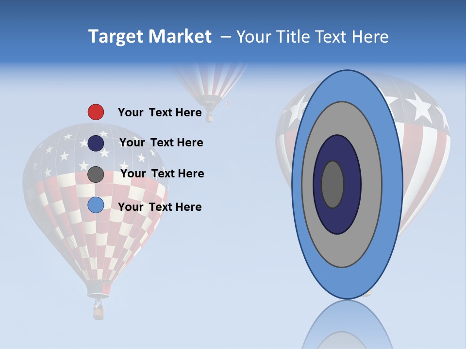 Hot Air Balloon American Flag PowerPoint Template