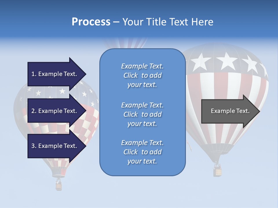Hot Air Balloon American Flag PowerPoint Template