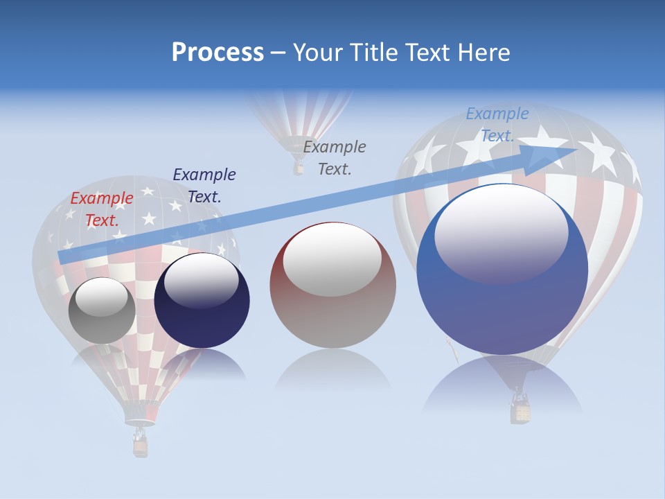 Hot Air Balloon American Flag PowerPoint Template