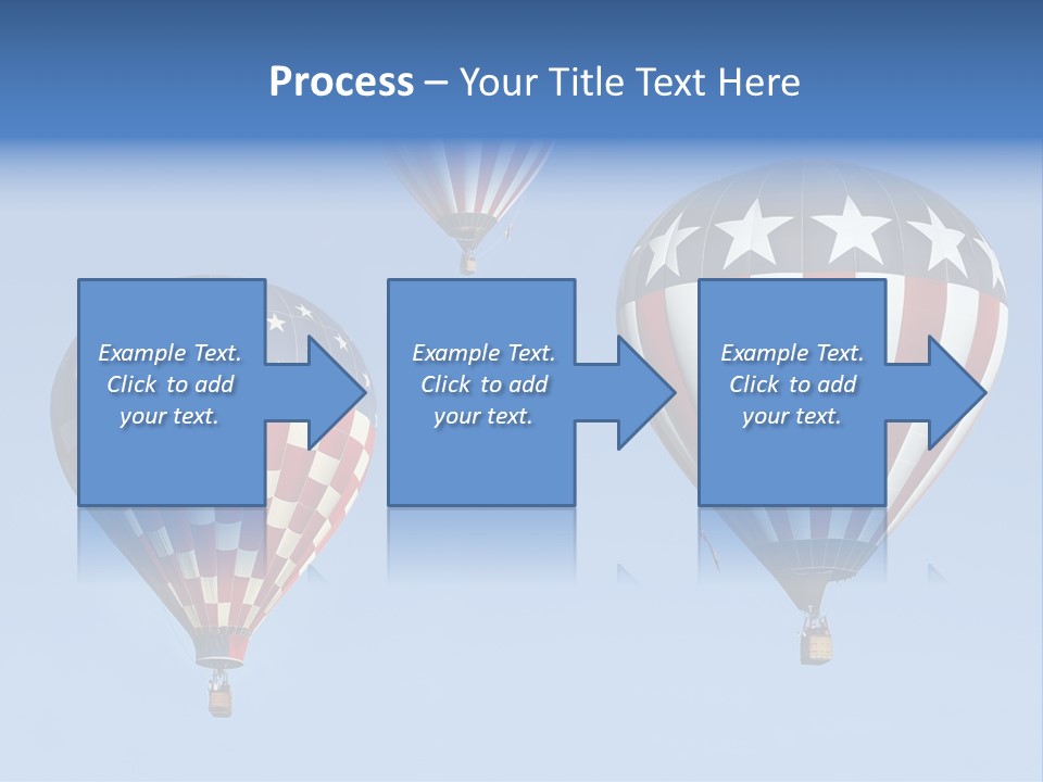 Hot Air Balloon American Flag PowerPoint Template