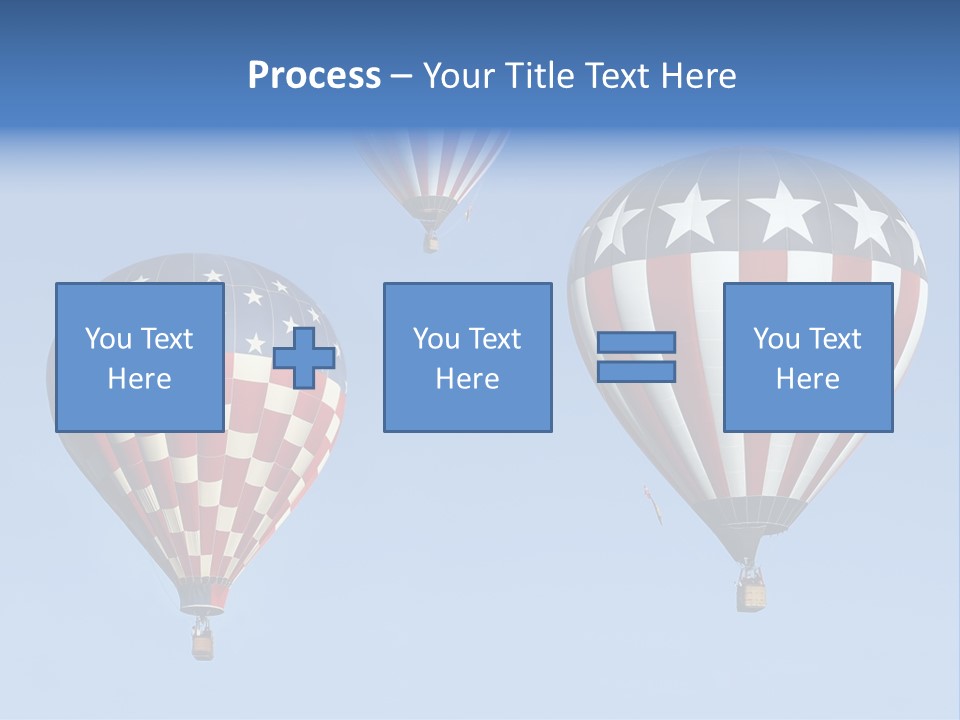 Hot Air Balloon American Flag PowerPoint Template