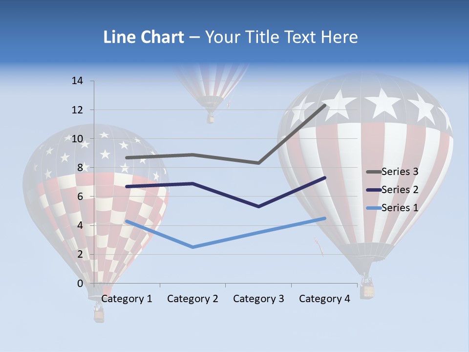 Hot Air Balloon American Flag PowerPoint Template