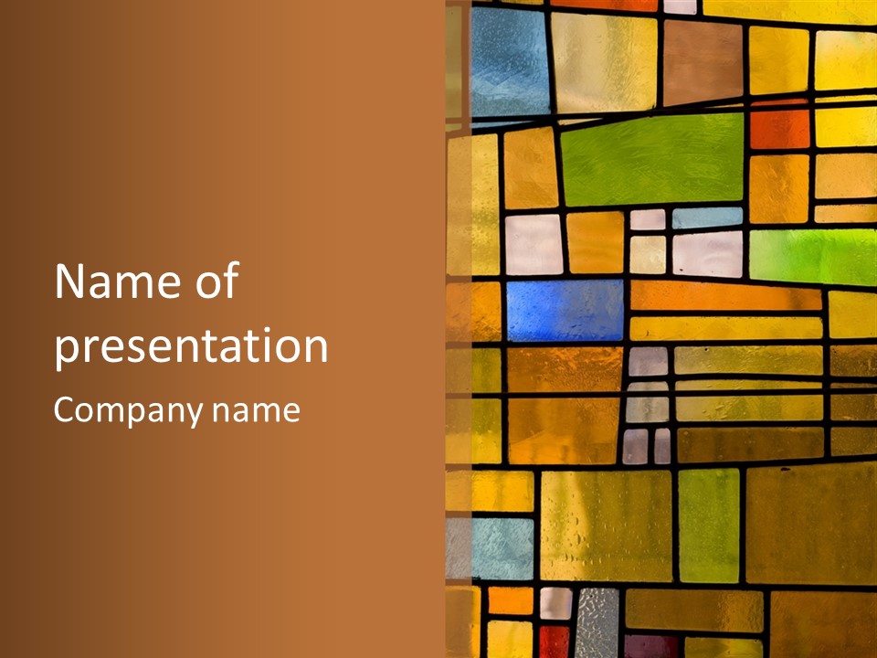 Stained Glass Patterns PowerPoint Template