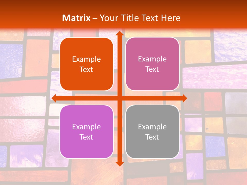 Square Stained Glass PowerPoint Template