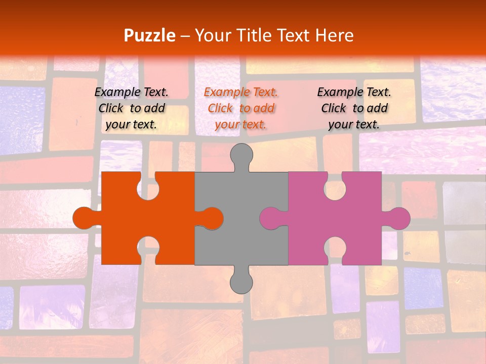 Square Stained Glass PowerPoint Template