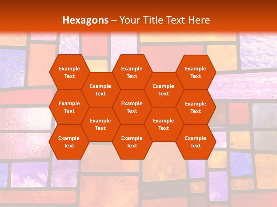 Square Stained Glass PowerPoint Template