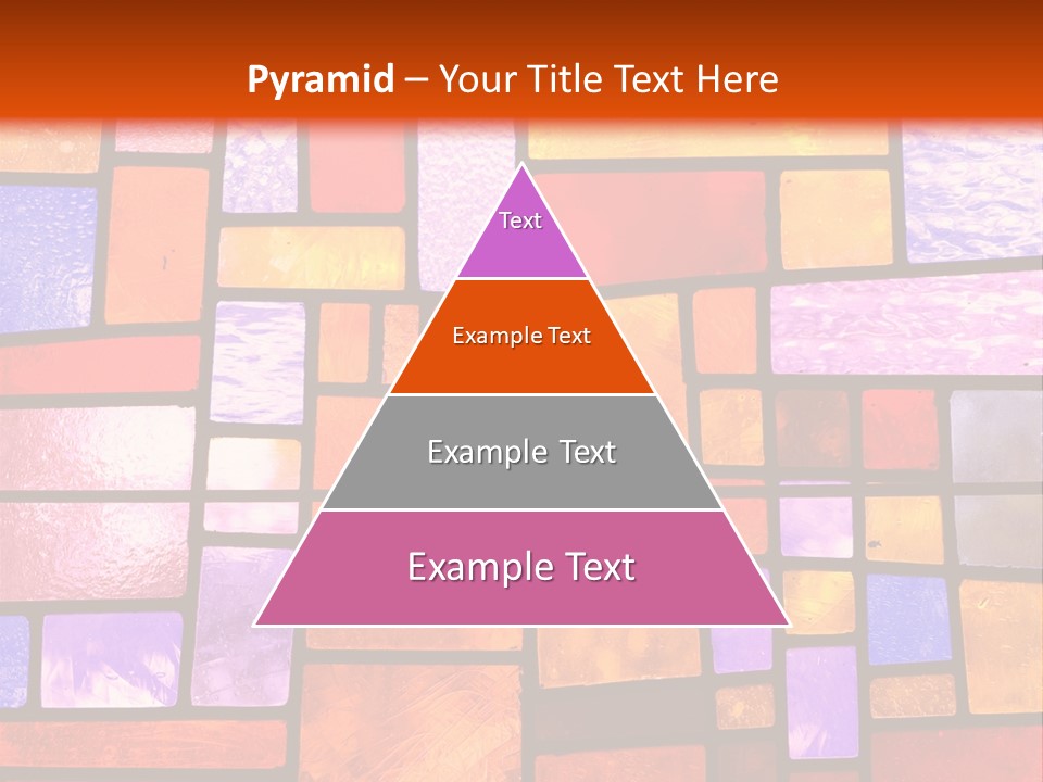 Square Stained Glass PowerPoint Template