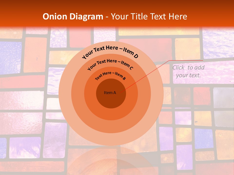 Square Stained Glass PowerPoint Template