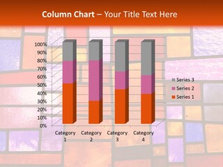 Square Stained Glass PowerPoint Template