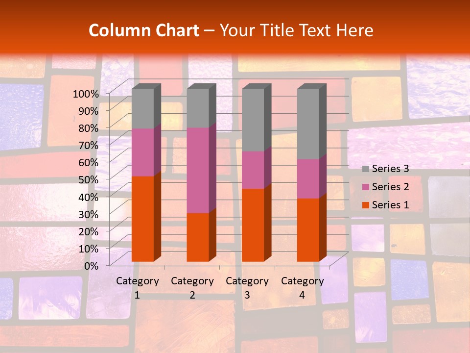 Square Stained Glass PowerPoint Template