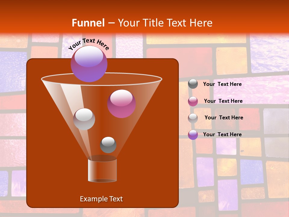 Square Stained Glass PowerPoint Template