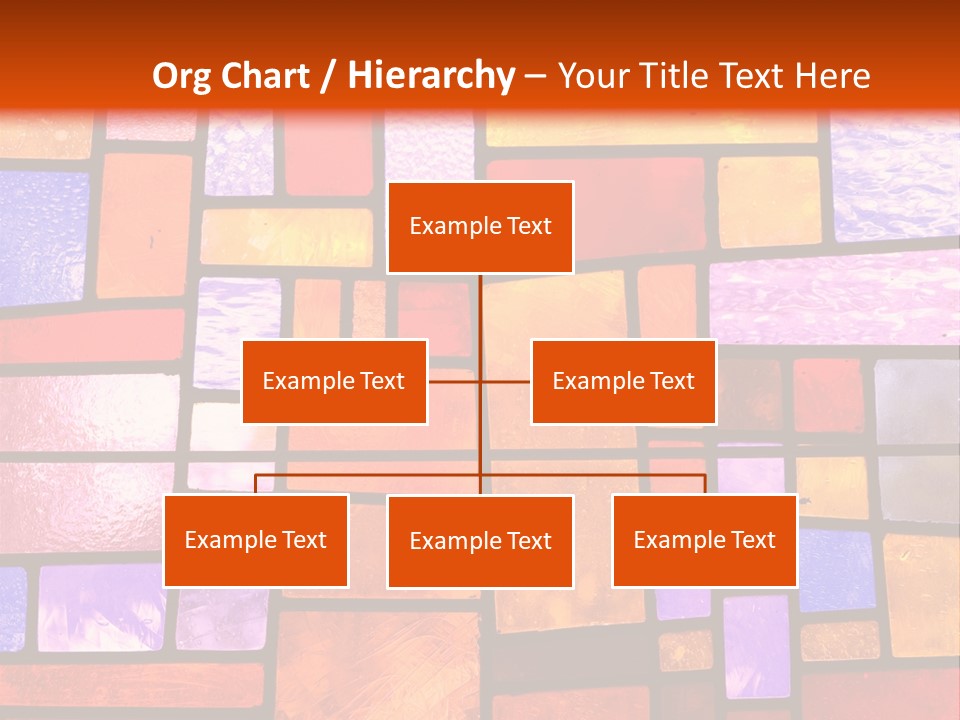 Square Stained Glass PowerPoint Template