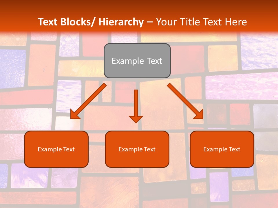Square Stained Glass PowerPoint Template