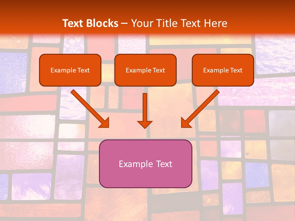 Square Stained Glass PowerPoint Template