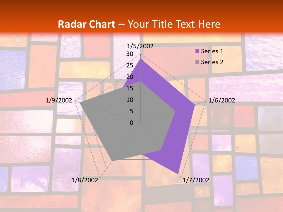 Square Stained Glass PowerPoint Template