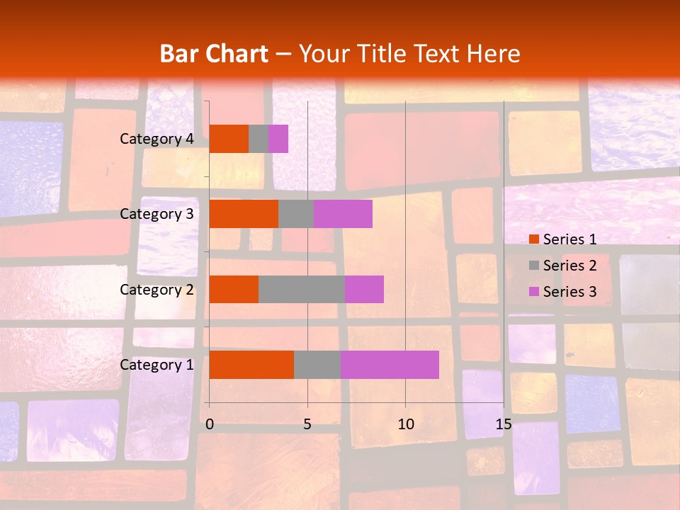 Square Stained Glass PowerPoint Template