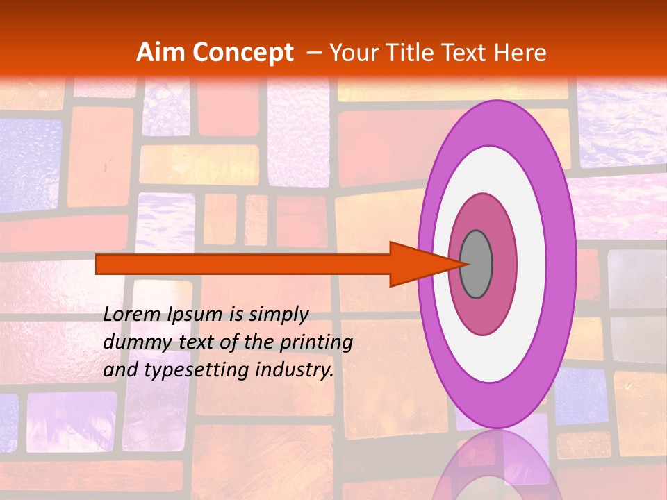 Square Stained Glass PowerPoint Template
