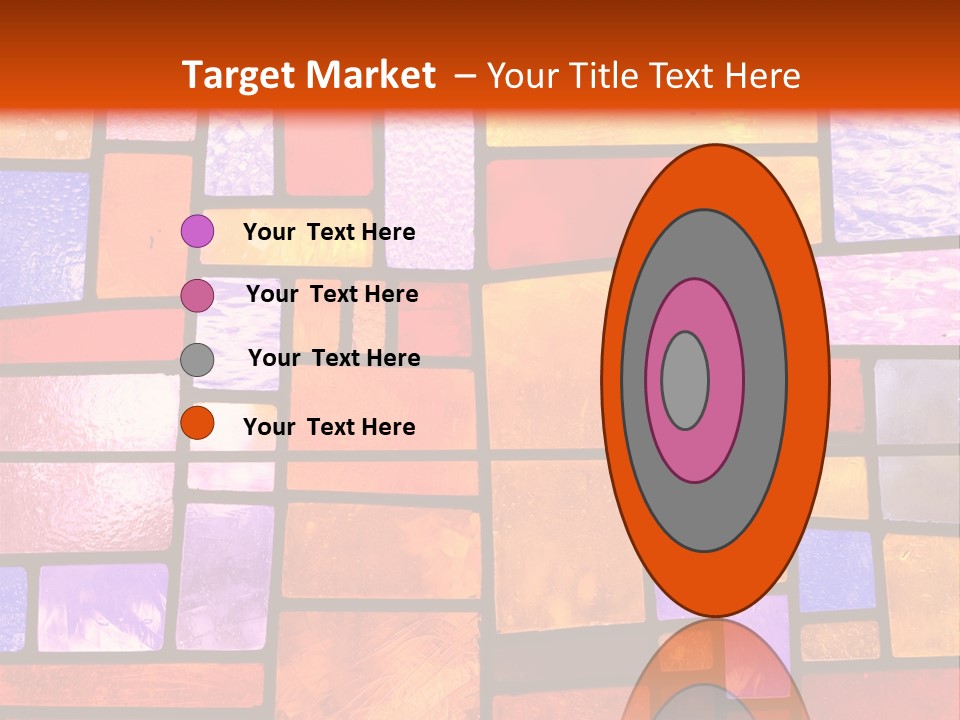 Square Stained Glass PowerPoint Template