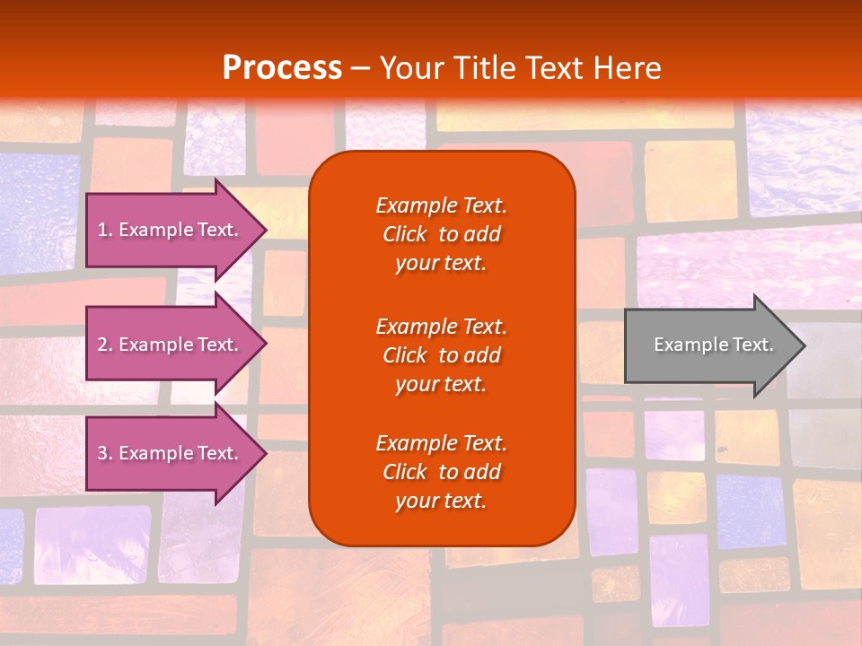 Square Stained Glass PowerPoint Template