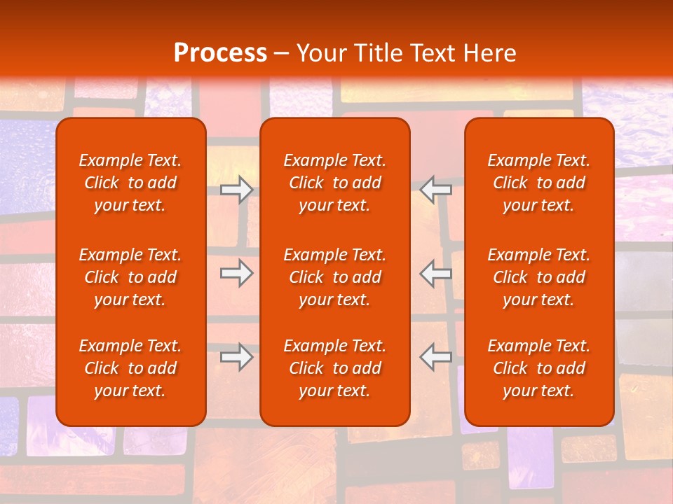 Square Stained Glass PowerPoint Template