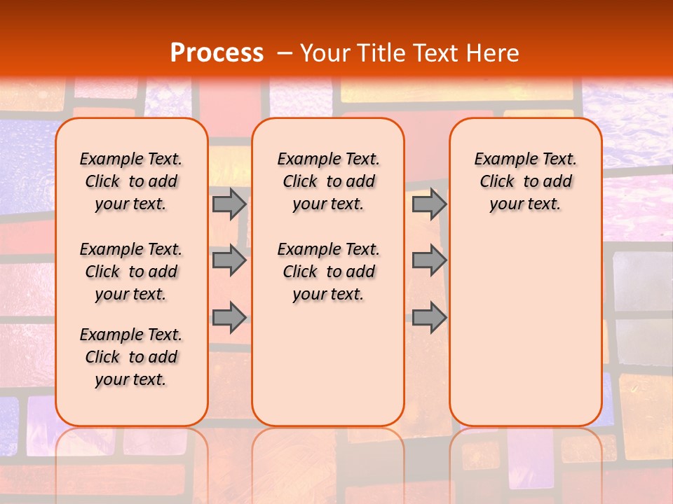 Square Stained Glass PowerPoint Template