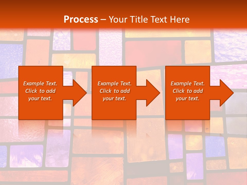 Square Stained Glass PowerPoint Template
