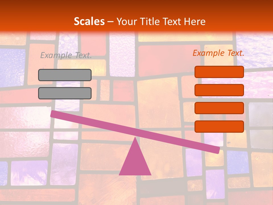 Square Stained Glass PowerPoint Template