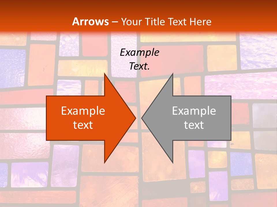 Square Stained Glass PowerPoint Template