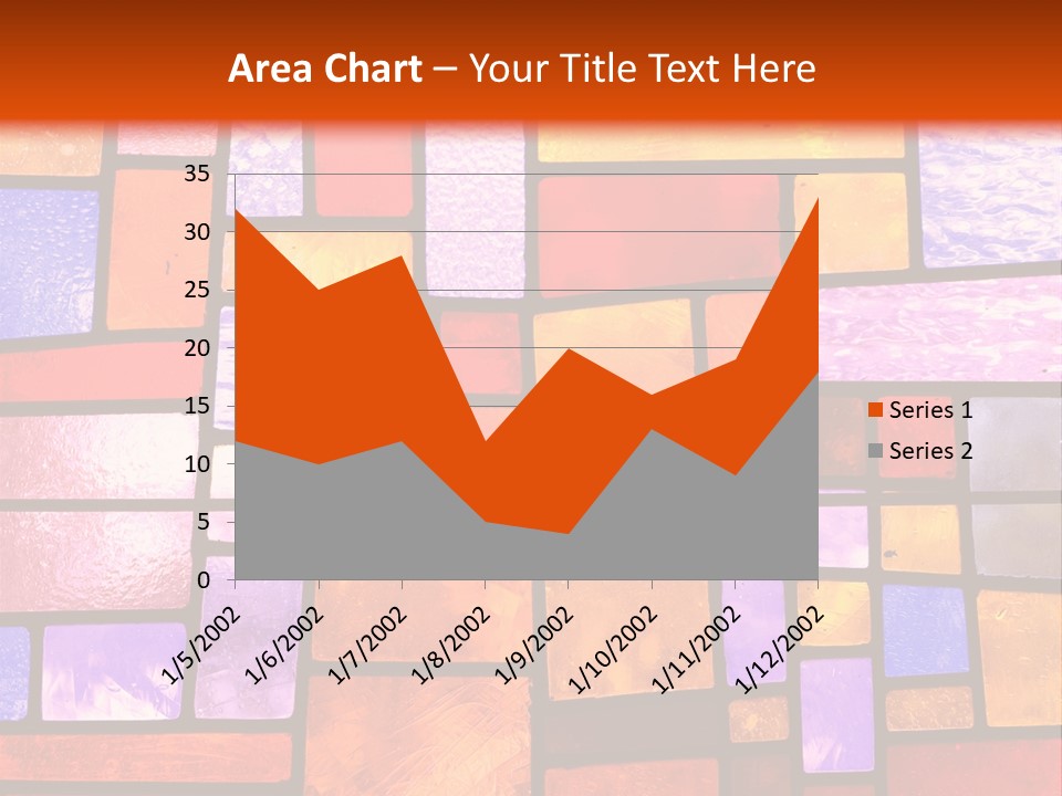 Square Stained Glass PowerPoint Template
