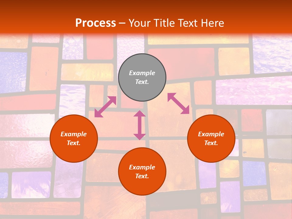 Square Stained Glass PowerPoint Template