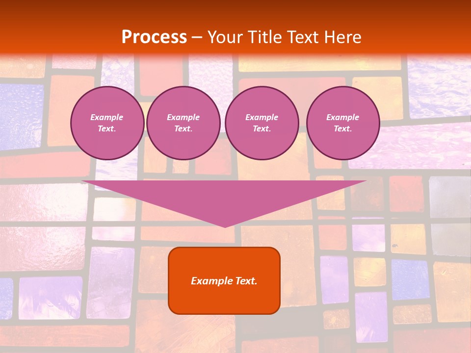 Square Stained Glass PowerPoint Template