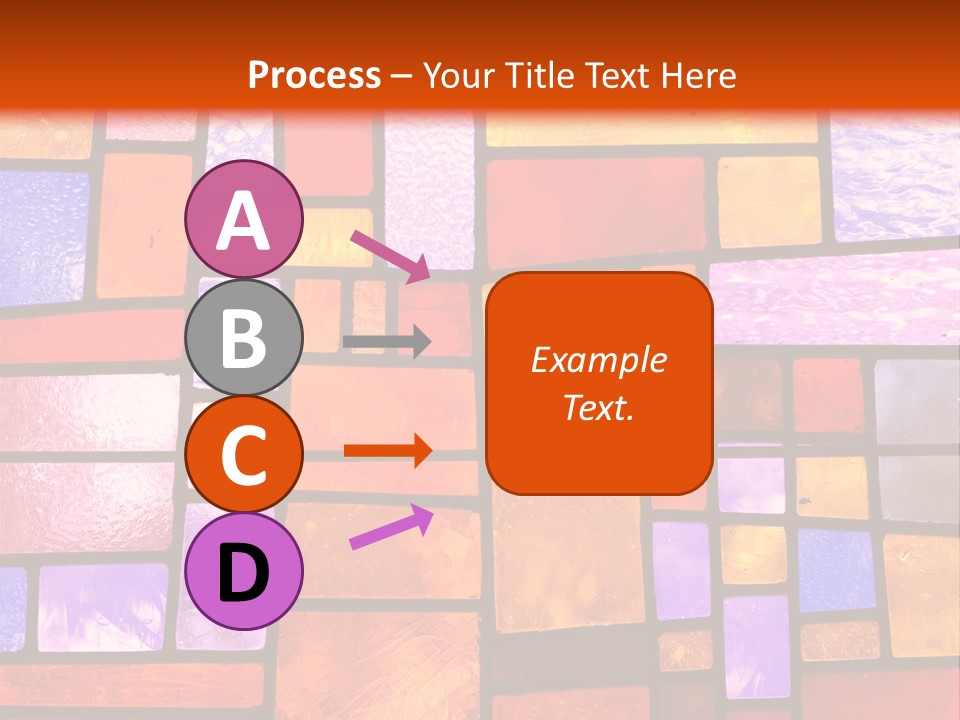 Square Stained Glass PowerPoint Template