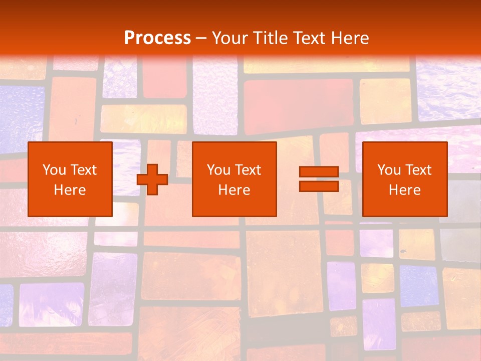 Square Stained Glass PowerPoint Template