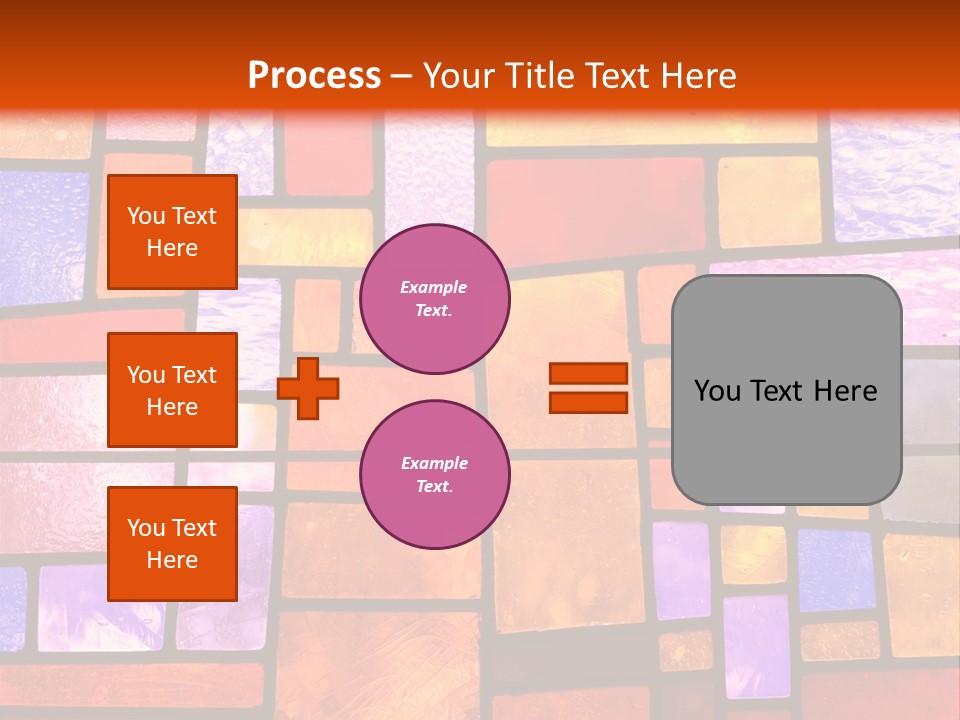 Square Stained Glass PowerPoint Template