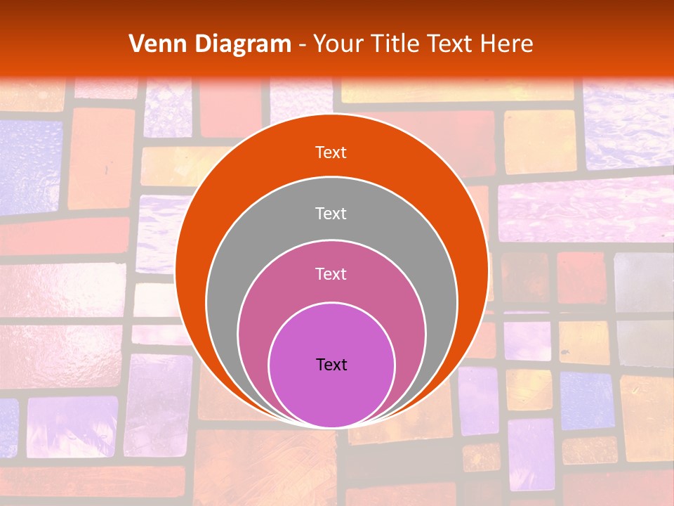Square Stained Glass PowerPoint Template